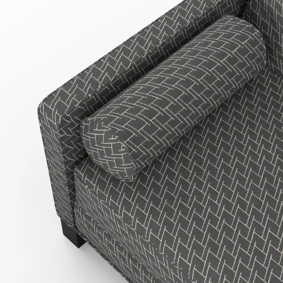 Photo of the fabric Leverett Alexander swatch by James Dunlop. Use for Upholstery, Accessory. Style of Chenille, Geometric