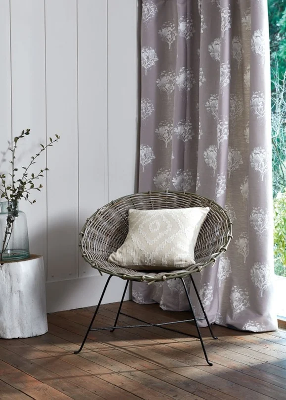 Photo of the fabric Alder V3254 04 in situ by Villa Nova. Use for Curtains, Accessory. Style of Floral And Botannical, Print
