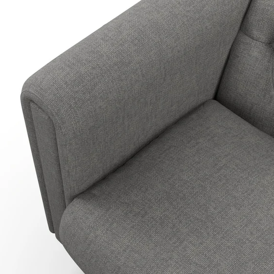 Photo of the fabric Panier Pewter swatch by James Dunlop. Use for Upholstery, Accessory. Style of Plain, Texture