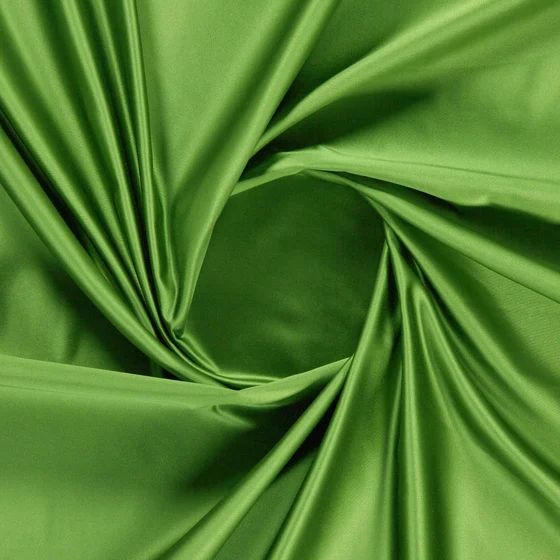Photo of the fabric Sateen 137 Artichoke swatch by Zepel. Use for Curtains, Upholstery, Accessory, Top of Bed. Style of Plain, Taffeta