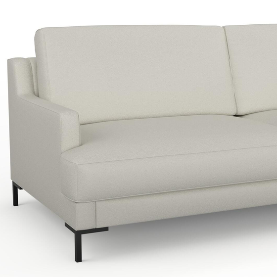 Photo of the fabric Epitome Chalk swatch by Mokum. Use for Upholstery, Accessory. Style of Plain, Taffeta