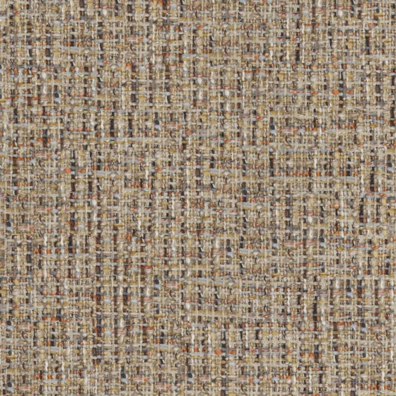 Photo of the fabric Gabrielle Walnut swatch by Mokum FibreGuard. Use for Upholstery, Accessory, Top of Bed. Style of Plain, Texture