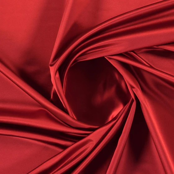 Photo of the fabric Sateen 137 Auburn swatch by Zepel. Use for Curtains, Upholstery, Accessory, Top of Bed. Style of Plain, Taffeta