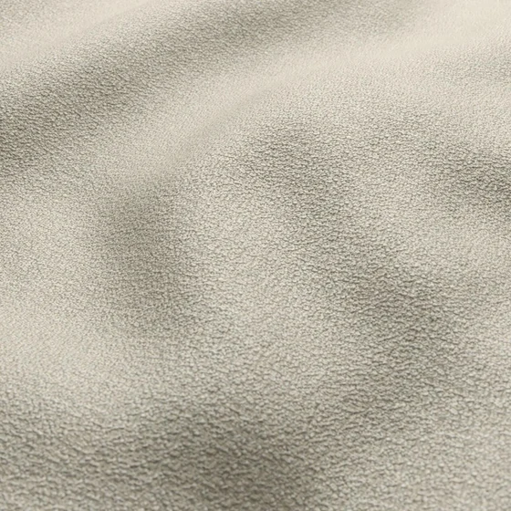 Photo of the fabric Kira Greige swatch by Zepel FibreGuard Outdoor. Use for Upholstery, Accessory, Top of Bed. Style of Plain, Texture