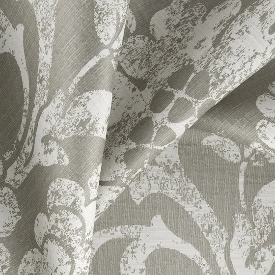 Photo of the fabric Florentine Cream swatch by Zepel. Use for Curtains, Accessory. Style of Floral And Botannical, Jacquard