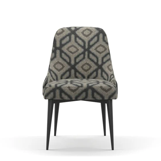 Photo of the fabric Enhance Ink swatch by James Dunlop. Use for Upholstery, Accessory. Style of Geometric, Print
