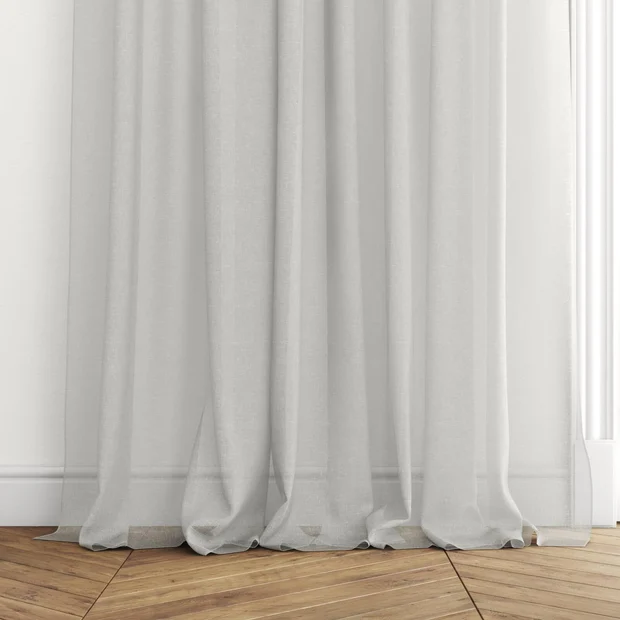 Photo of the fabric Tempest Willow swatch by Mokum. Use for Sheer Curtains. Style of Plain, Sheer