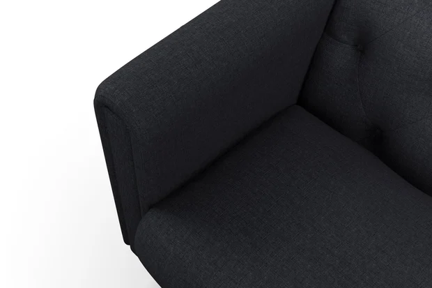 Photo of the fabric Newport Carbon swatch by James Dunlop. Use for Upholstery, Accessory. Style of Plain