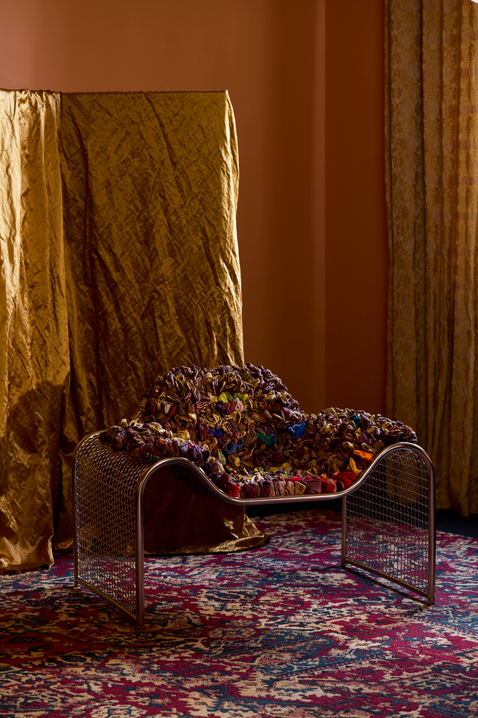 Drapery in Couture colour Ochre| Chair by Carl Broesen Studio | Photography by Martina Gemmola
&nbsp;