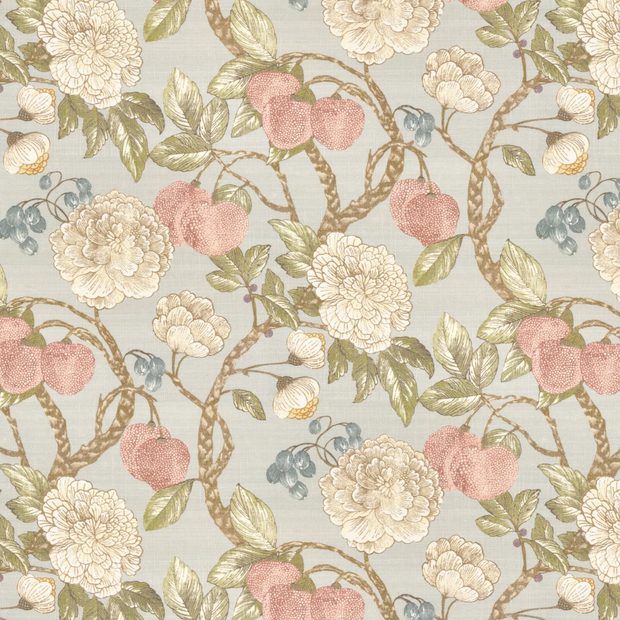 Photo of the fabric Valencia Spring swatch by James Dunlop. Use for Curtains, Accessory. Style of Floral And Botannical, Print