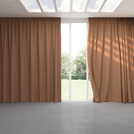 Photo of the fabric Satori Stonewash Burnt Orange swatch by Mokum. Use for Curtains, Upholstery Light Duty, Accessory, Top of Bed. Style of Plain, Texture