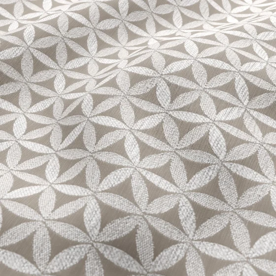 Photo of the fabric Tapa Pumice swatch by James Dunlop. Use for Upholstery, Accessory. Style of Geometric