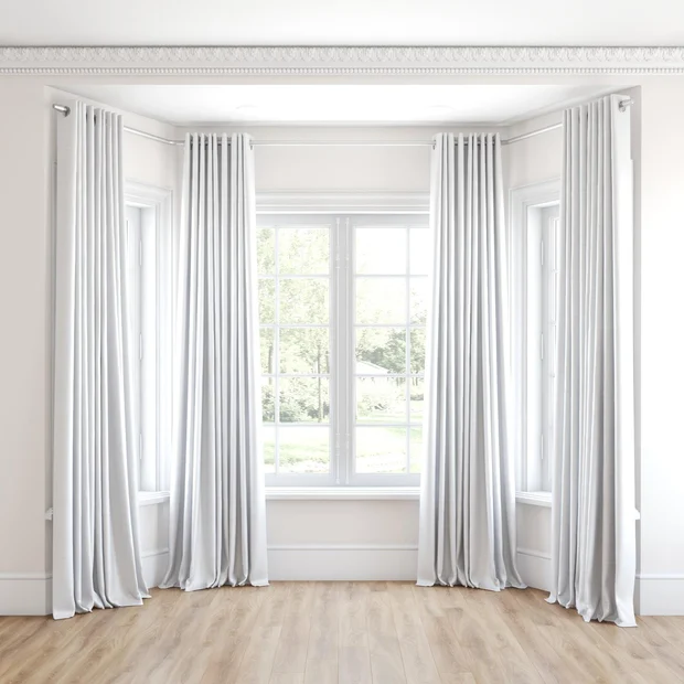 Photo of the fabric Luxe Albatross swatch by James Dunlop Essentials. Use for Curtains, Accessory, Top of Bed. Style of Plain, Texture