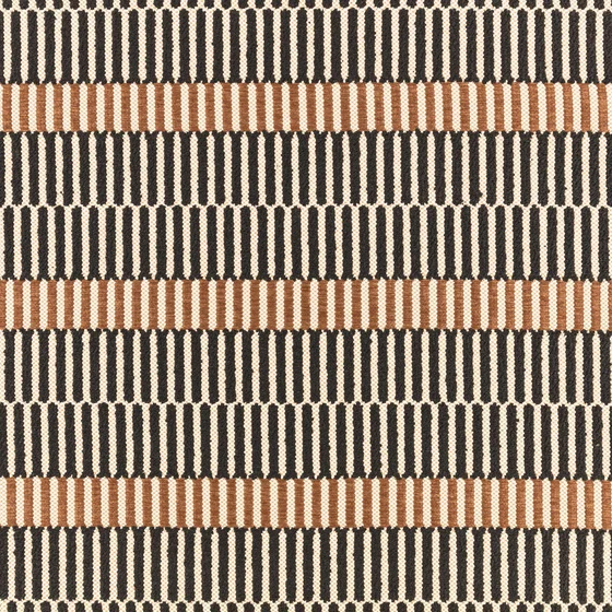 Photo of the fabric Vida Outdoor 9186 02 swatch by Black Edition. Use for Upholstery, Accessory. Style of Jacquard, Stripe