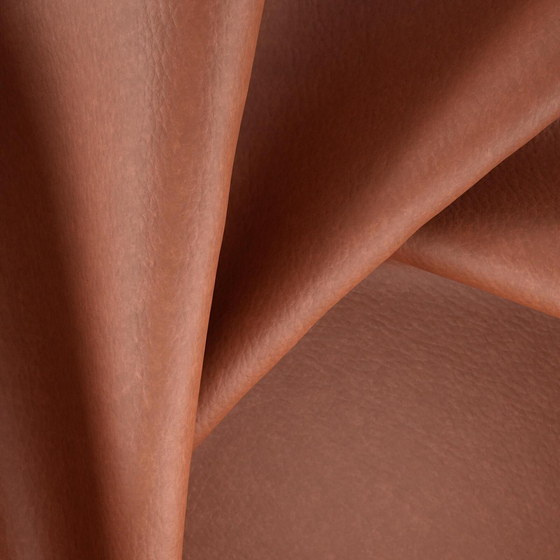 Photo of the fabric Bonanza Russet swatch by Zepel. Use for Upholstery. Style of Leather And Vinyl, Plain