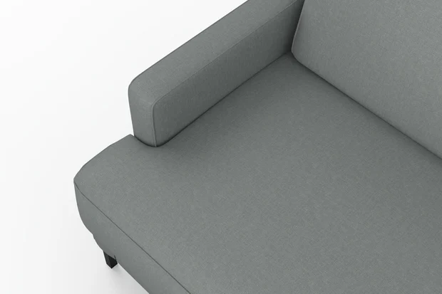 Photo of the fabric Infinite Celadon swatch by Mokum. Use for Curtains, Upholstery, Accessory, Top of Bed. Style of Plain, Texture