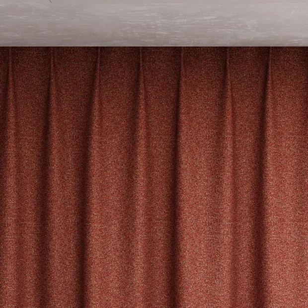 Photo of the fabric Bora Bora Spice swatch by Mokum FibreGuard. Use for Curtains, Upholstery, Accessory. Style of Plain, Texture