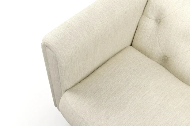 Photo of the fabric Trezor Marzipan swatch by James Dunlop FibreGuard. Use for Curtains, Upholstery, Accessory. Style of Chenille, Plain