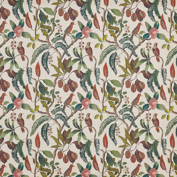 Photo of the fabric Banyu 8827 428 swatch by Prestigious. Use for Curtains, Upholstery, Accessory. Style of Floral And Botannical, Print