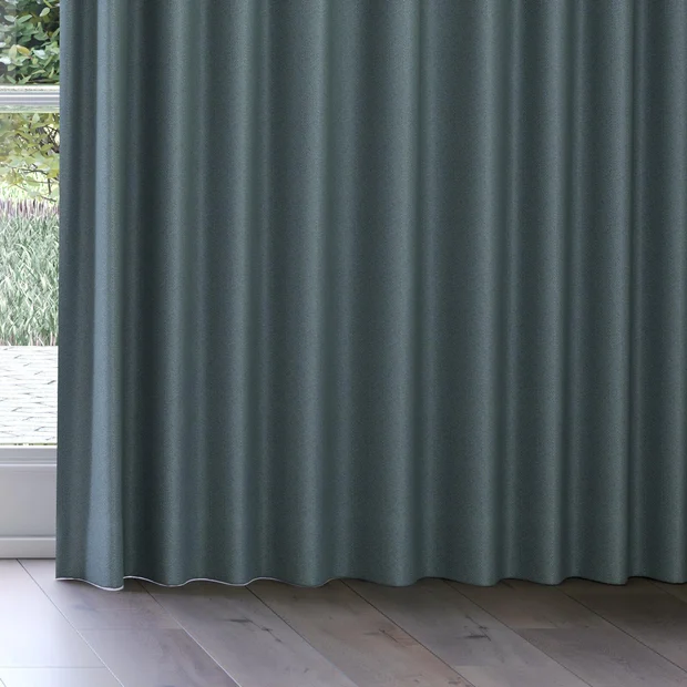 Photo of the fabric Trailblazer Jade swatch by James Dunlop FibreGuard. Use for Curtains, Upholstery, Accessory, Top of Bed. Style of Texture, Traditional
