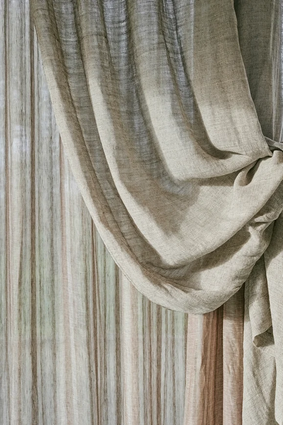 Photo of the fabric Abalo YP21005 in situ by Designs Of The Time. Use for Curtains. Style of Plain