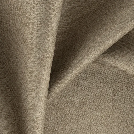 Photo of the fabric Fiji Antelope swatch by Zepel. Use for Curtains, Upholstery, Accessory, Top of Bed. Style of Plain, Texture