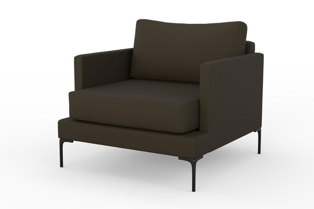 Photo of the fabric Epitome Moss swatch by Mokum. Use for Upholstery, Accessory. Style of Plain, Taffeta