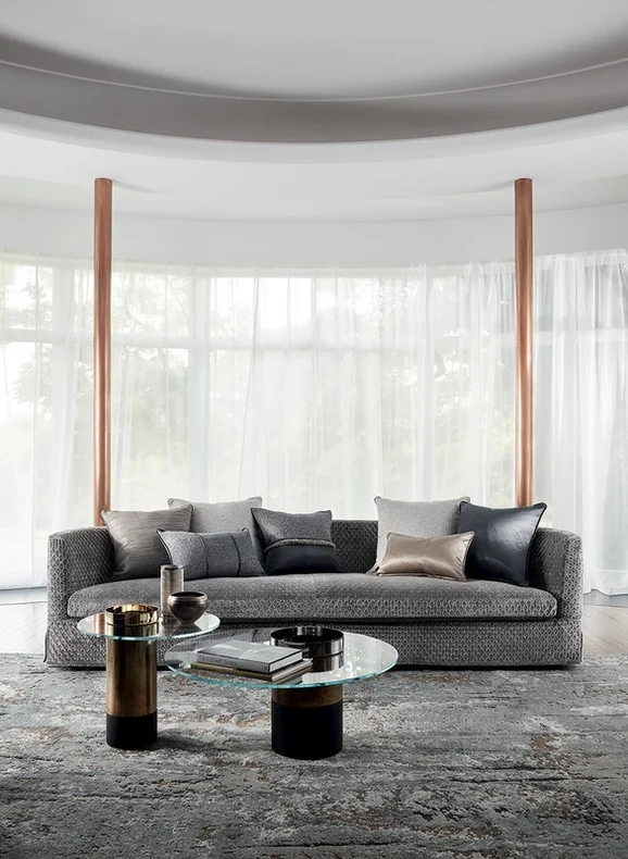 Photo of the fabric Curtis Z592 03 in situ by Zinc. Use for Curtains, Upholstery, Accessory. Style of Plain