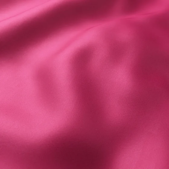 Photo of the fabric Catwalk Magenta swatch by Zepel. Use for Curtains, Upholstery Light Duty, Accessory, Top of Bed. Style of Plain, Taffeta
