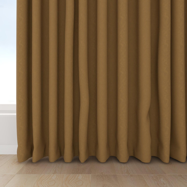 Photo of the fabric Satori Stonewash Oxide swatch by Mokum. Use for Curtains, Upholstery Light Duty, Accessory, Top of Bed. Style of Plain, Texture
