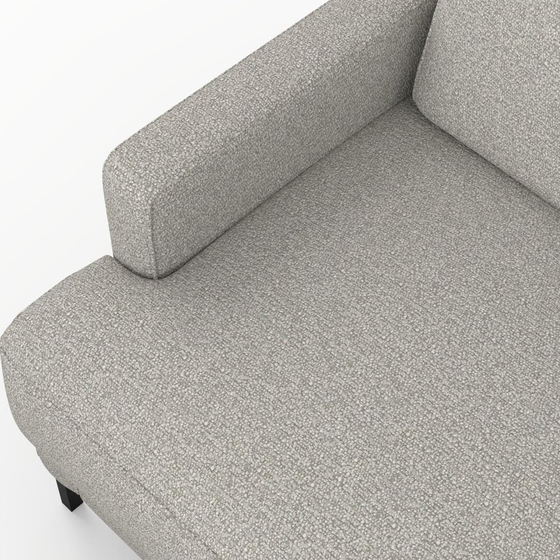 Photo of the fabric Grain Silver swatch by Mokum. Use for Upholstery, Accessory, Top of Bed. Style of Plain, Texture