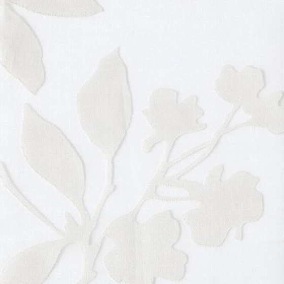 Photo of the fabric Silhouette 14312 217 swatch by Fischbacher 1819. Use for Sheer Curtains. Style of Floral And Botannical, Sheer