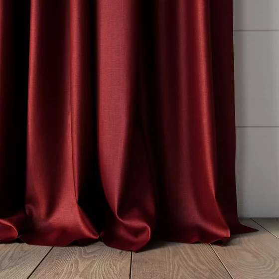 Photo of the fabric Stallion 2 Blackout Bordeaux swatch by James Dunlop Essentials. Use for Curtains. Style of Plain, Texture