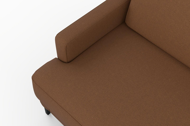 Photo of the fabric Epitome Rust swatch by Mokum. Use for Upholstery, Accessory. Style of Plain, Taffeta