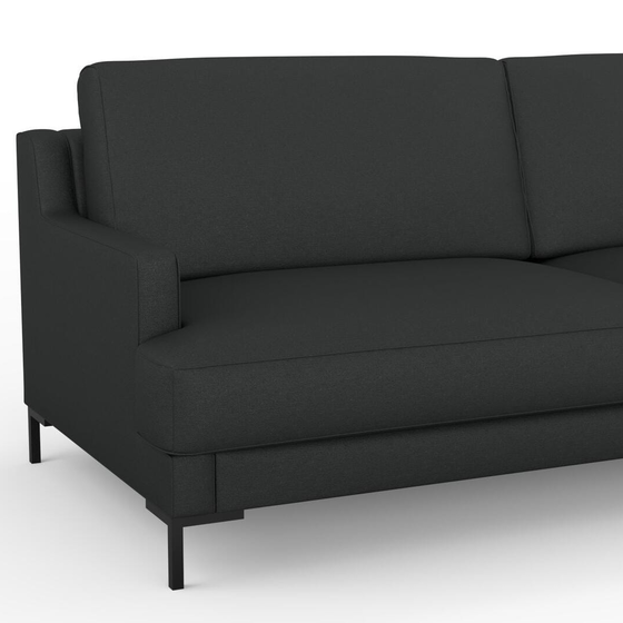 Photo of the fabric Epitome Basalt swatch by Mokum. Use for Upholstery, Accessory. Style of Plain, Taffeta