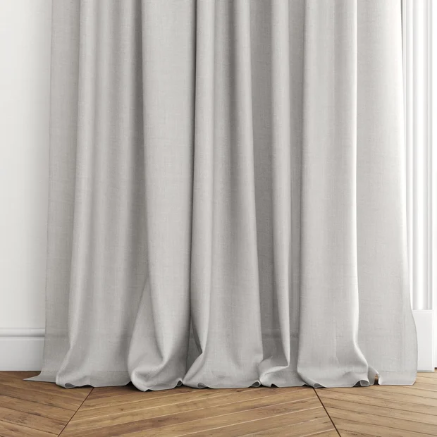 Photo of the fabric Uru Mist swatch by Mokum. Use for Sheer Curtains. Style of Plain, Sheer