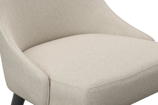 Photo of the fabric Braveheart Chinchilla swatch by James Dunlop FibreGuard. Use for Upholstery, Accessory, Top of Bed. Style of Plain, Taffeta