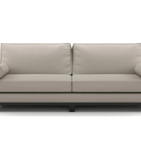 Photo of the fabric Sit Out Fog swatch by James Dunlop FibreGuard. Use for Upholstery, Accessory. Style of Plain, Taffeta
