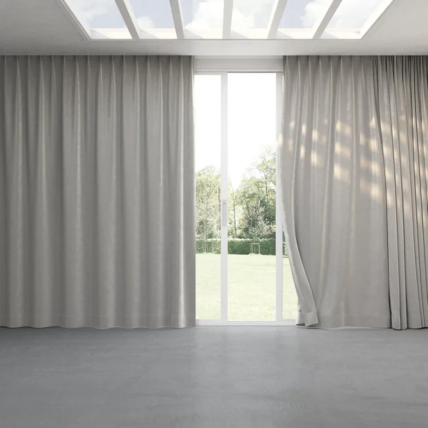 Photo of the fabric Velvelux Mouse swatch by Mokum FibreGuard. Use for Curtains, Upholstery, Accessory, Top of Bed. Style of Plain, Velvet