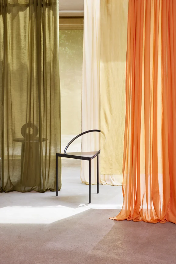 Photo of the fabric Aloe K5323 10 in situ by Kirkby Design. . Style of Plain, Sheer