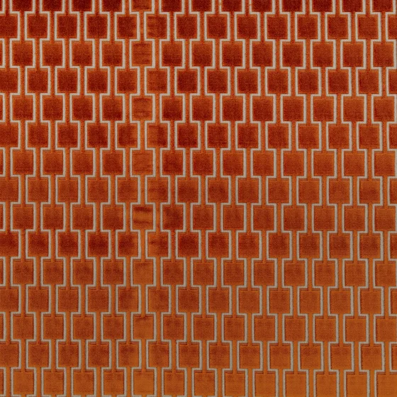 Photo of the fabric Bakerloo FR Kb5096 26 swatch by Kirkby Design. Use for Upholstery, Accessory. Style of Geometric