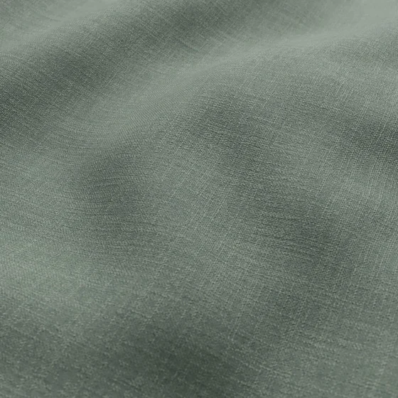Photo of the fabric Mauritius Sage swatch by Zepel. Use for Curtains, Upholstery, Accessory, Top of Bed. Style of Plain, Texture