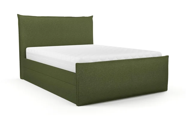 Photo of the fabric Tahiti Kale swatch by Mokum FibreGuard. Use for Curtains, Upholstery, Accessory, Top of Bed. Style of Chenille, Plain