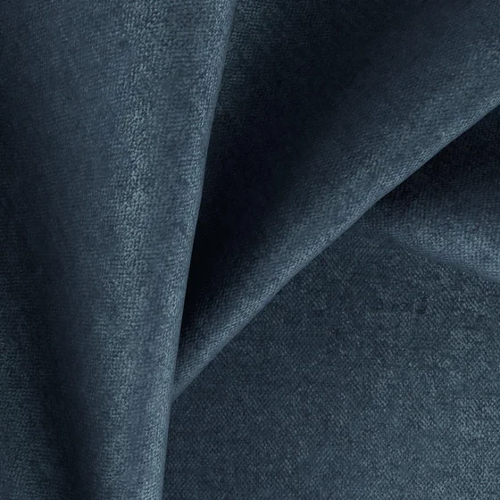 Photo of the fabric Drama Teal swatch by Zepel FibreGuard. Use for Curtains, Upholstery, Accessory, Top of Bed. Style of Chenille, Plain