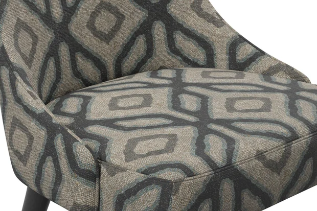 Photo of the fabric Enhance Ink swatch by James Dunlop. Use for Upholstery, Accessory. Style of Geometric, Print