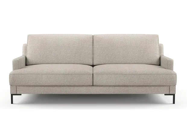 Photo of the fabric Gabrielle Dove Grey swatch by Mokum FibreGuard. Use for Upholstery, Accessory, Top of Bed. Style of Plain, Texture