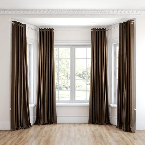 Photo of the fabric Luxe Bison swatch by James Dunlop Essentials. Use for Curtains, Accessory, Top of Bed. Style of Plain, Texture