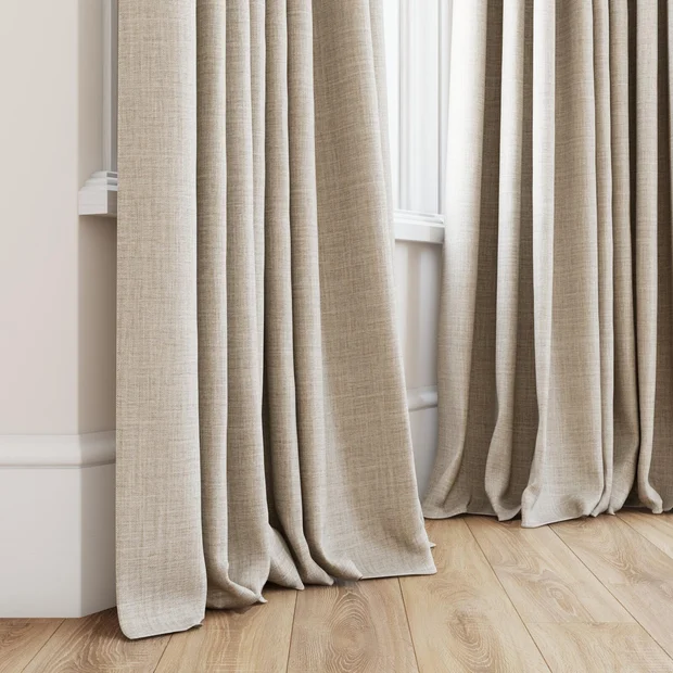 Photo of the fabric Chatham Linen swatch by James Dunlop Essentials. Use for Curtains. Style of Plain, Texture