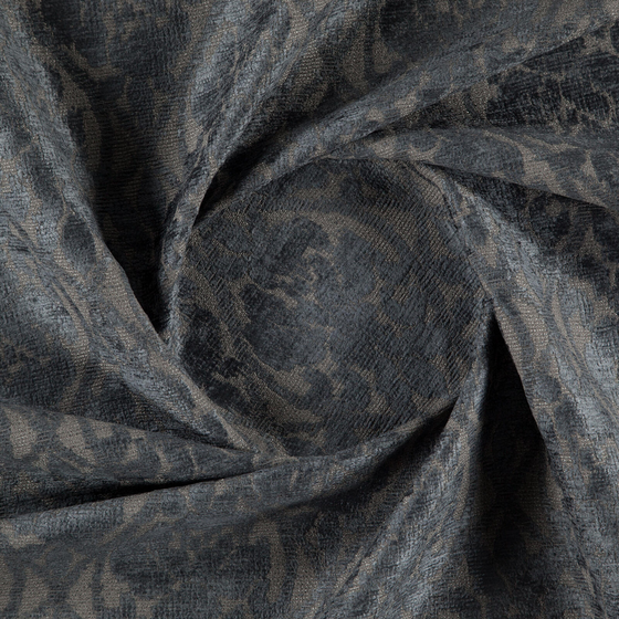 Photo of the fabric Brenta Midnight swatch by Zepel FibreGuard. Use for Upholstery, Accessory, Top of Bed. Style of Chenille, Traditional