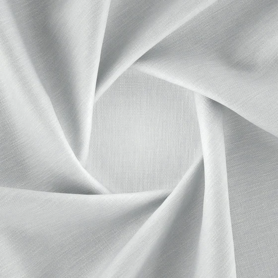 Photo of the fabric Cordoba Sky swatch by Zepel FibreGuard. Use for Curtains, Upholstery, Accessory, Top of Bed. Style of Plain, Texture